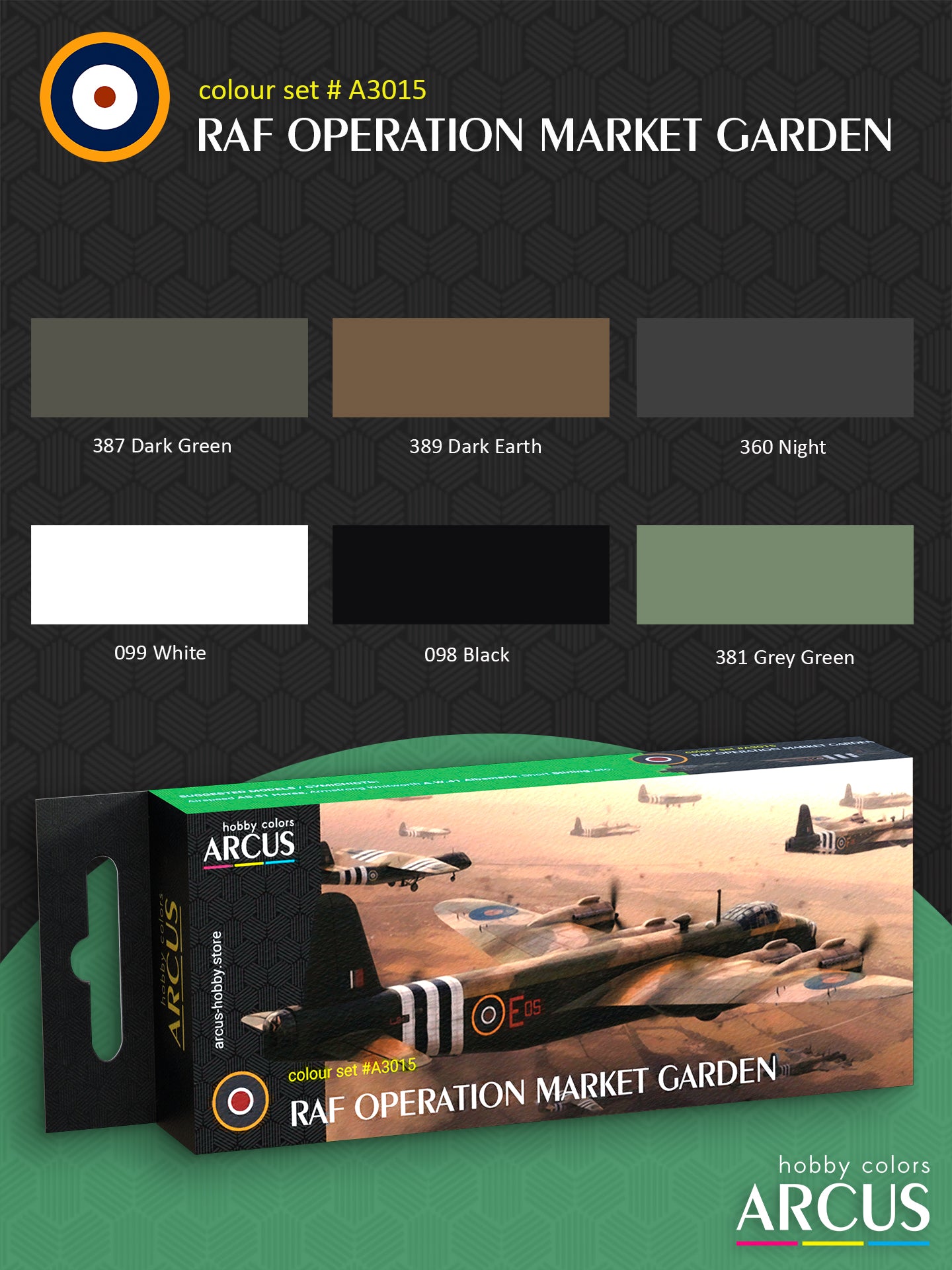 Paint Set 3015 RAF Operation Market Garden