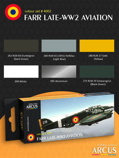 Paint Set 4002 FARR Late-WW2 Aviation