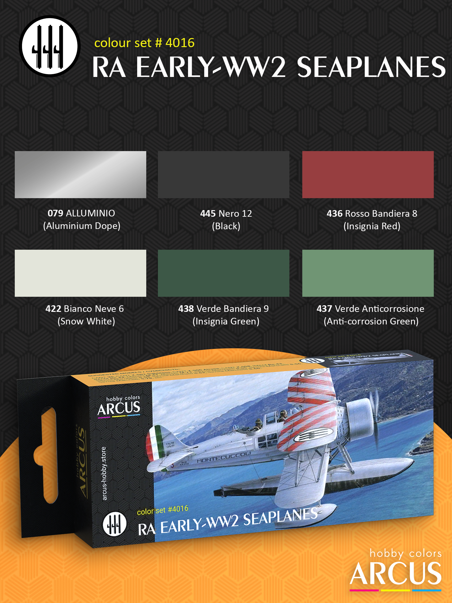 Paint Set 4016 RA Early-WW2 Seaplanes