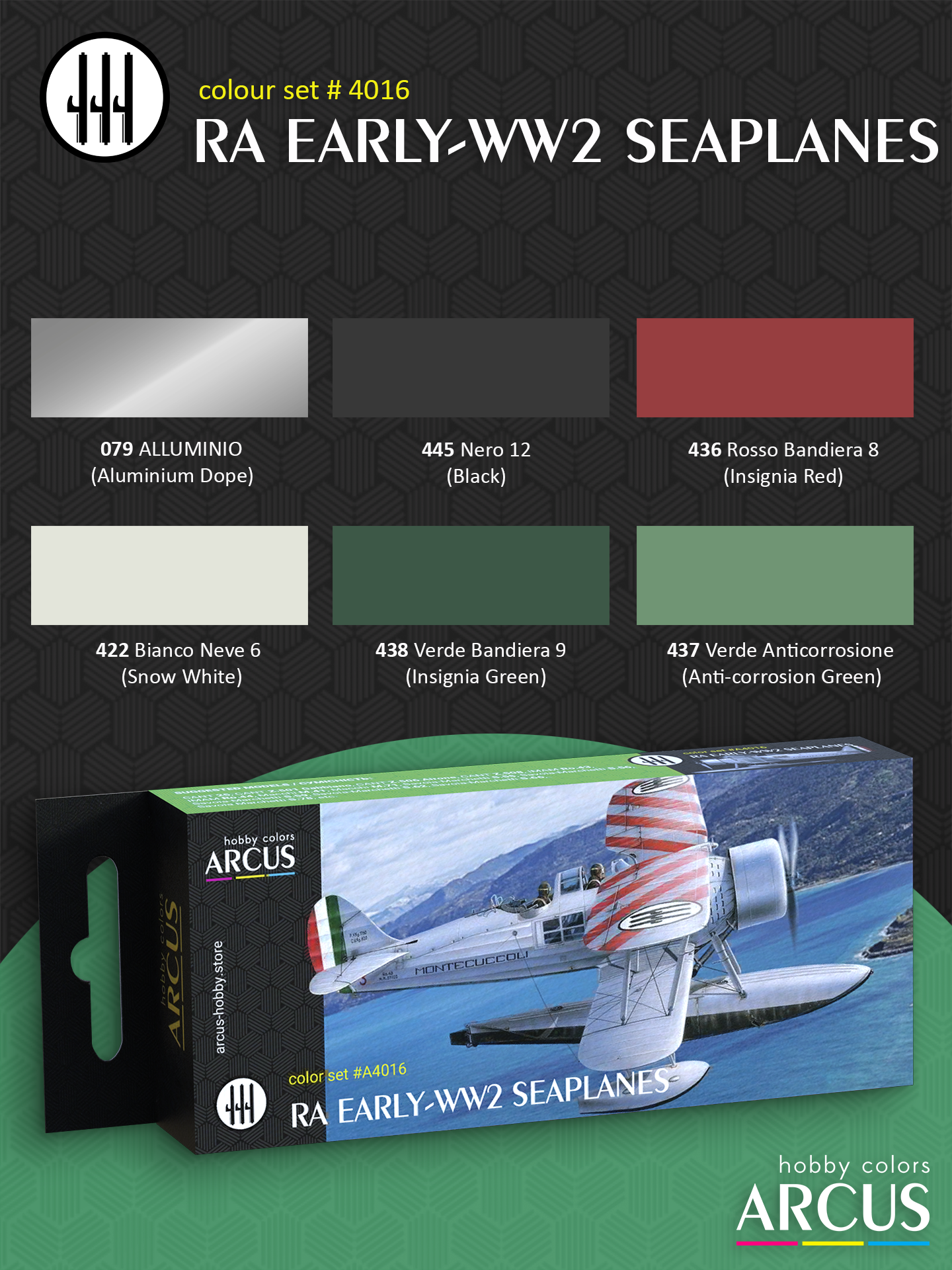 Paint Set 4016 RA Early-WW2 Seaplanes