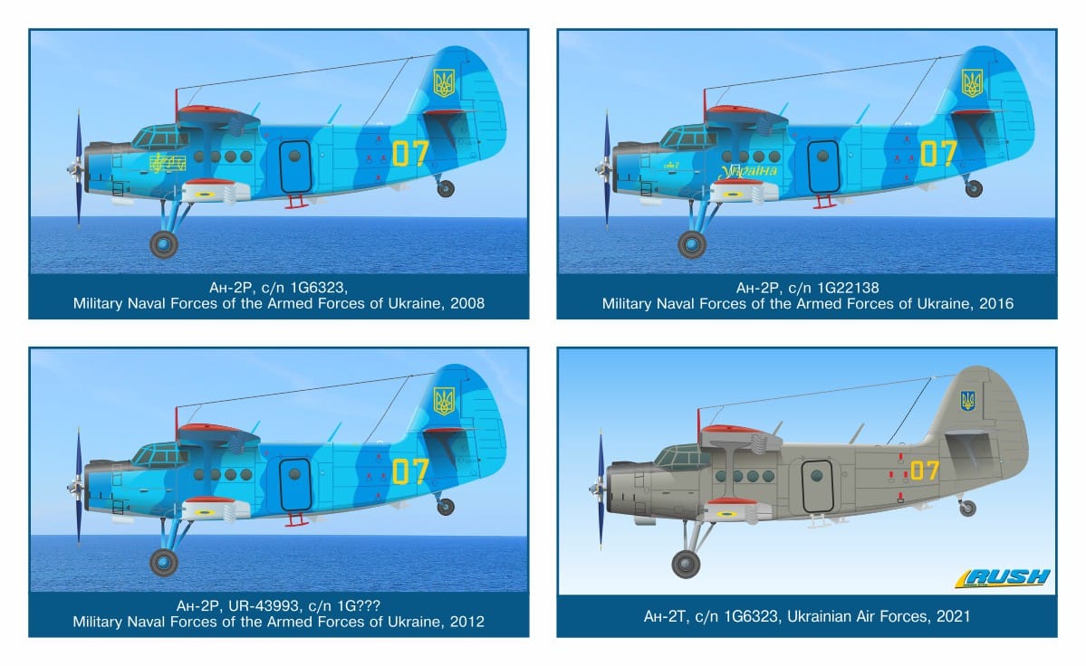 Rush Model Kits RMKD144022 1/144 Antonov An-2 Ukrainian Navy