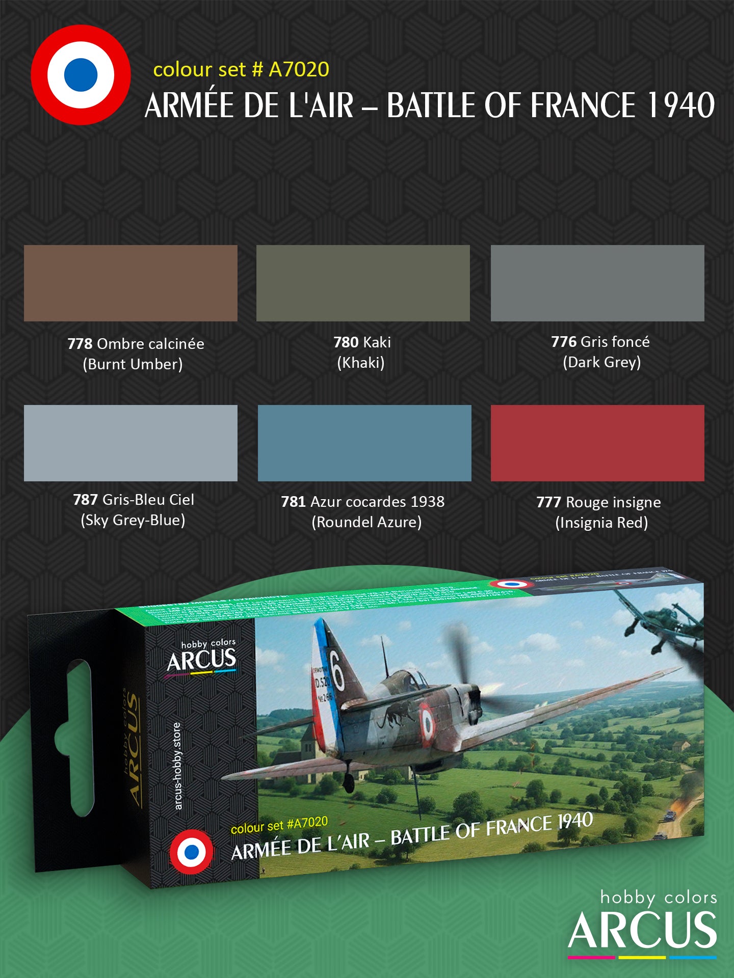 Paint Set 7020 Armée de l'Air – Battle of France 1940