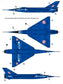 Dorawings DW72009 Fairey Delta 2 ( British supersonic research aircraft) -  1/72 scale model construction kit