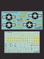 FOXBOT product # 72-019, 1/72 Douglas C-47 Skytrain/Dakota  "Pin-Up Nose Art and Stencils" Part # 3