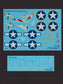 FOXBOT product # 72-026, 1/72 North American B-25C/D Mitchell  "Pin-Up Nose Art and Stencils" Part # 4