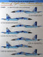 FOXBOT product # 72-004,  1/72 Sukhoi Su-27S & Su-27UB Ukrainian Air Forces, digital camouflage (re-print Sep. 2024)