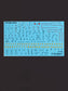 FOXBOT product # 72-031, 1/72 Stencils for P-39 Airacobra
