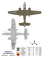 FOXBOT product # 72-040,  1/72 North American B-25G/J Mitchell (Late) "Pin-Up Nose Art and Stencils" Part # 6