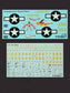 FOXBOT product # 72-022, 1/72 Douglas C-47 Skytrain/Dakota  "Pin-Up Nose Art and Stencils" Part # 6