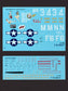 FOXBOT product # 72-006, 1/72 Douglas A-20 Boston "Pin-Up Nose Art and Stencils" Part # 1
