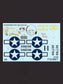 FOXBOT product # 72-040,  1/72 North American B-25G/J Mitchell (Late) "Pin-Up Nose Art and Stencils" Part # 6