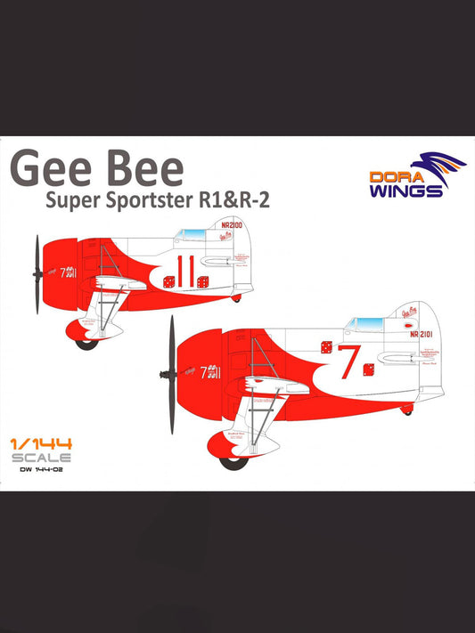 Dorawings DW14402 Gee Bee Super Sportster R1&R-2 (2 in 1) - 1/144 scale model construction kit