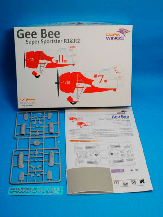 Dorawings DW14402 Gee Bee Super Sportster R1&R-2 (2 in 1) - 1/144 scale model construction kit