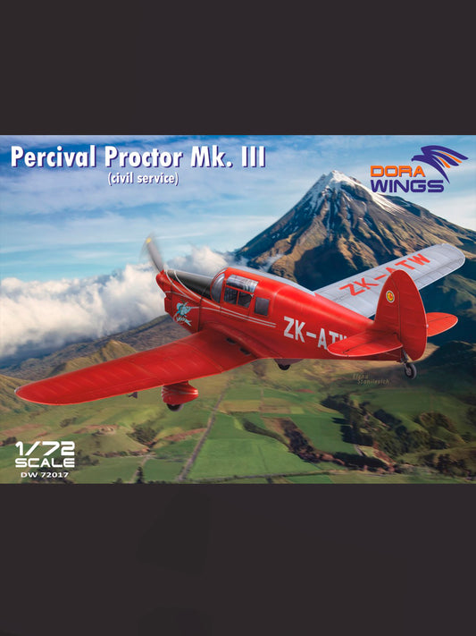 Dorawings DW72017 Percival Proctor Mk.III civil registration - 1/72 scale model construction kit