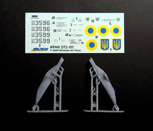 Rush Model Kits RMKST72001 ECIPS pylon for F-16A x2 + decal RMK D72-011