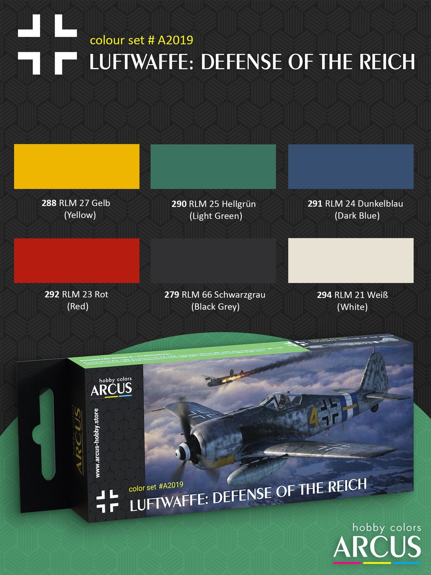 Luftwaffe: Defense of the Reich acrylic paint set