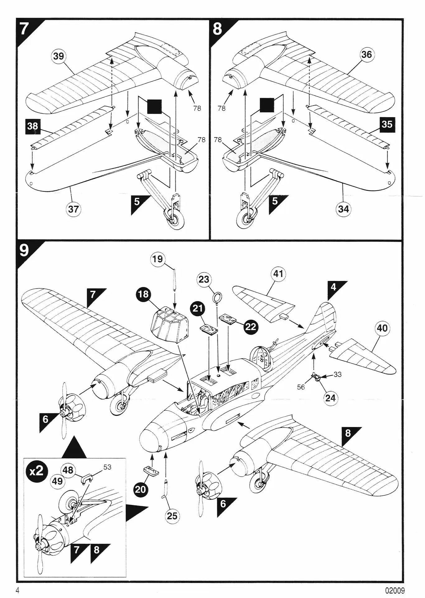 Airfix 02009 assembly guide page 4