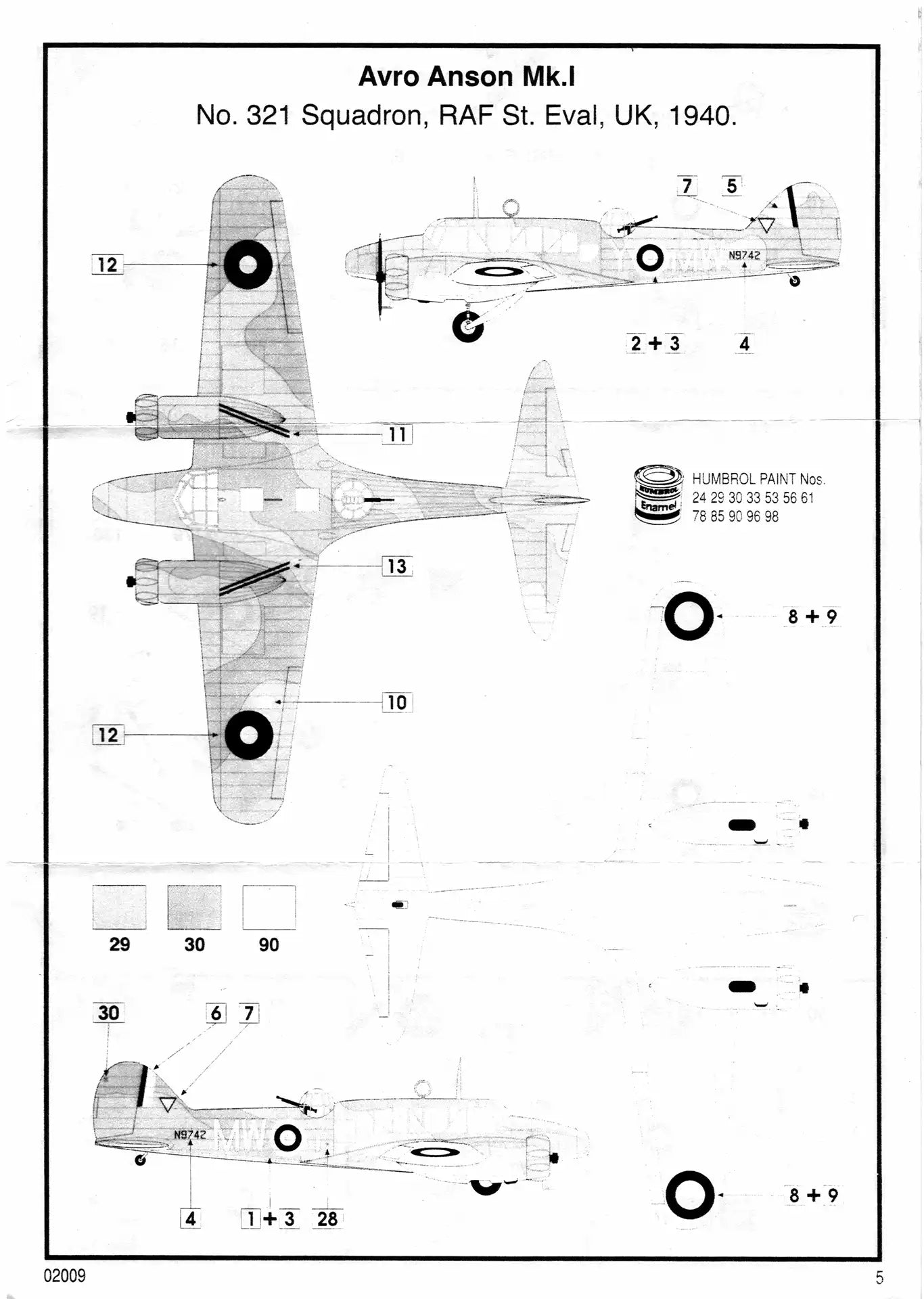 Airfix 02009 assembly guide page 5