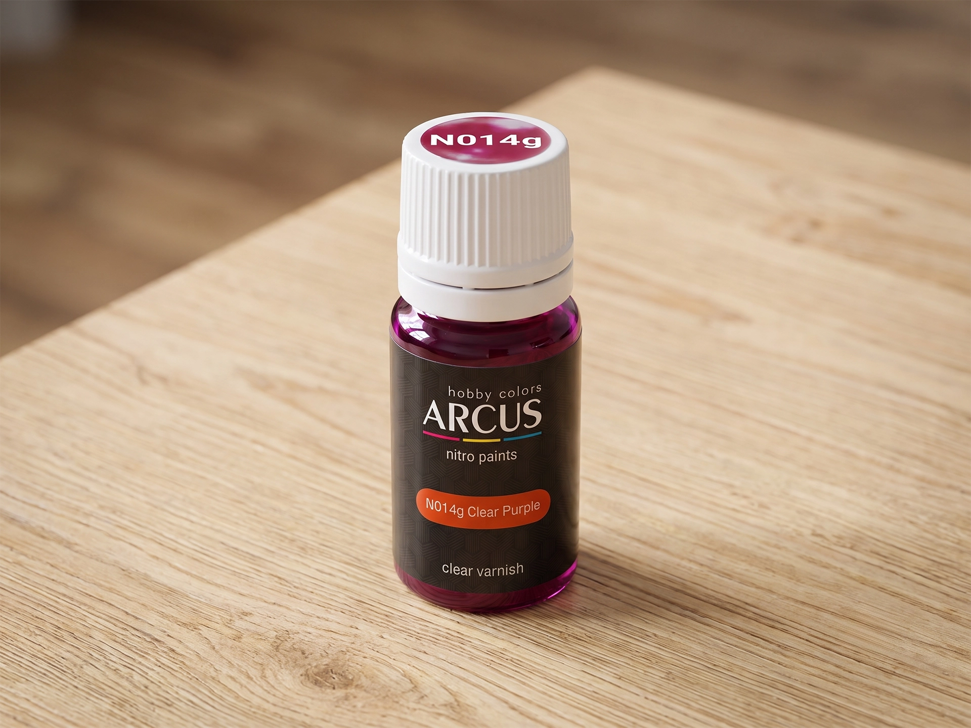 Arcus 014 Clear Purple bottle