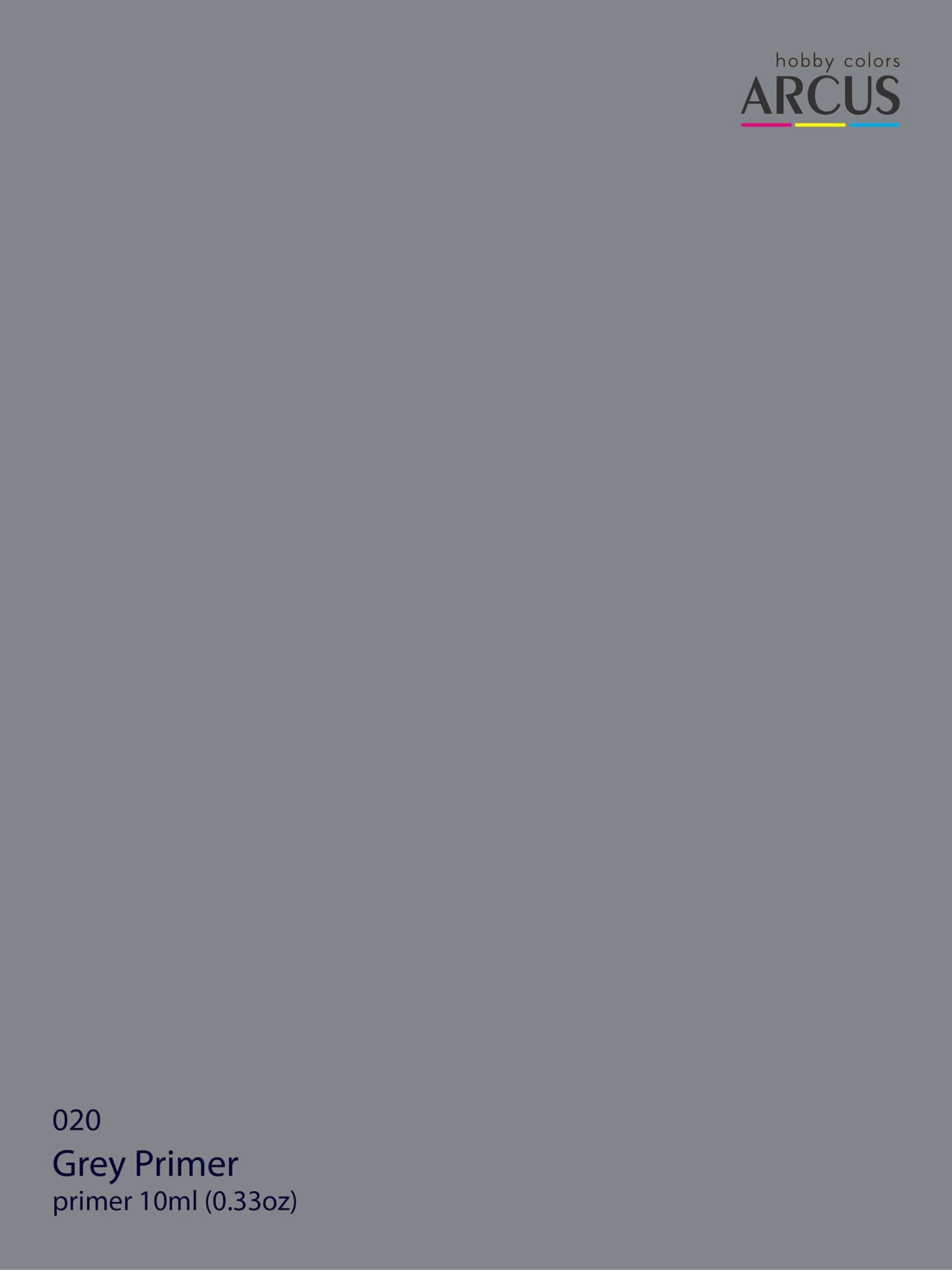 Arcus 020 Grey Primer color sample