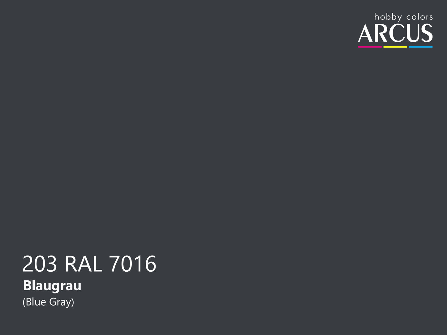Arcus 203 Blue Grey color sample 
