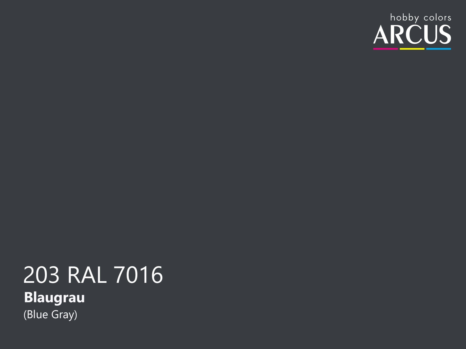 Arcus 203 Blue Grey color sample 