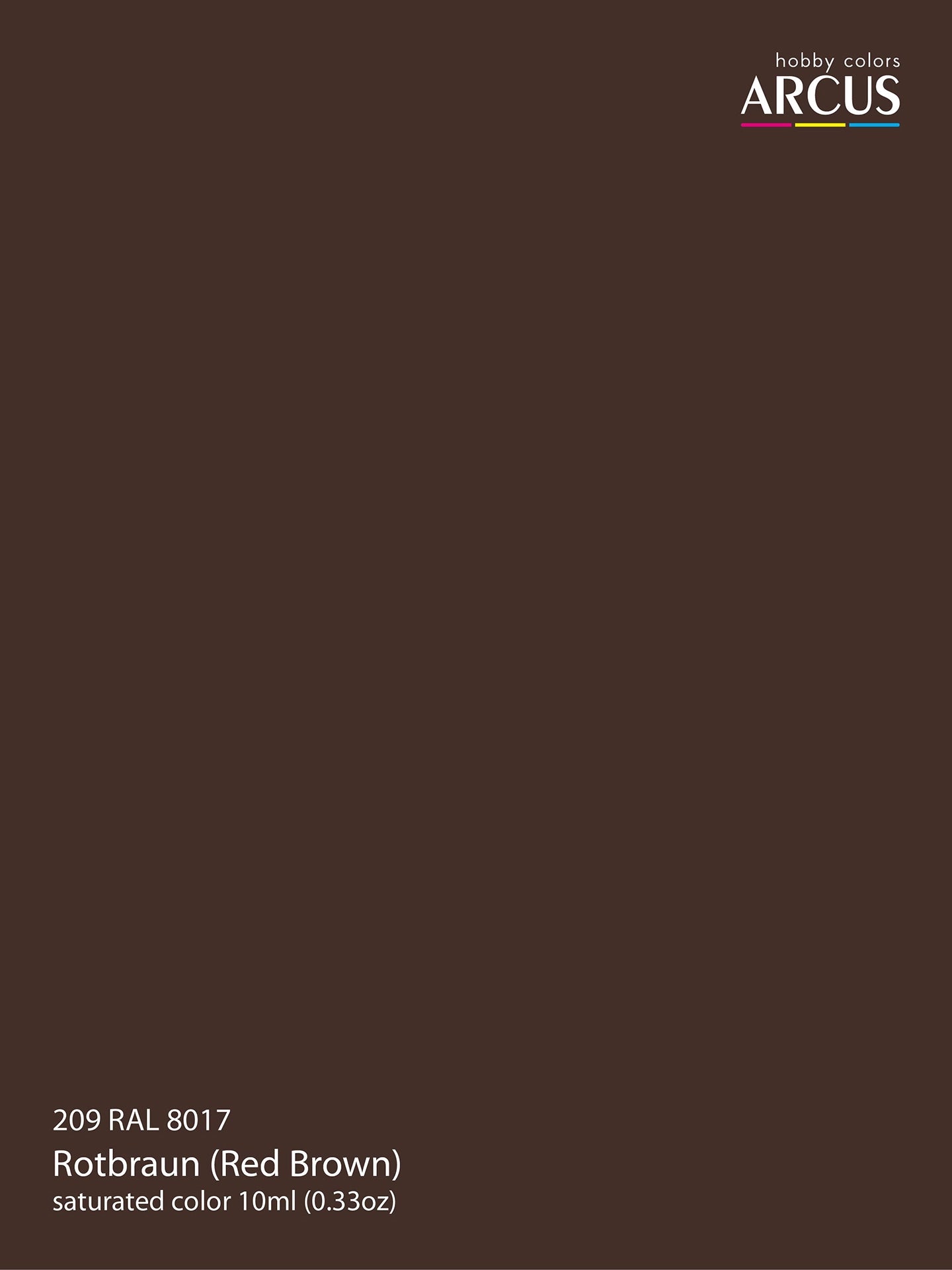 Arcus 209 Red Brown color sample