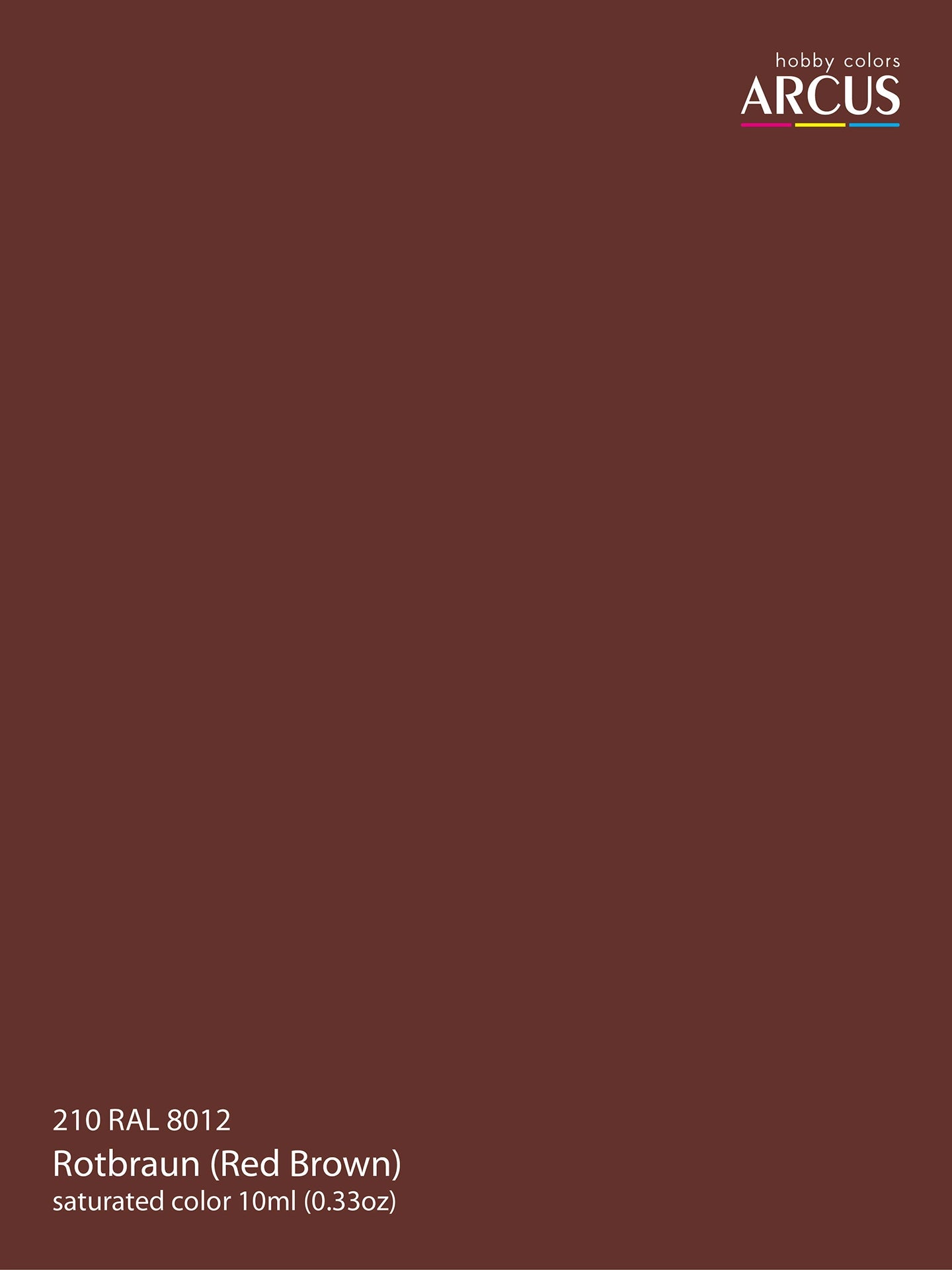 Arcus 210 Red Brown color sample