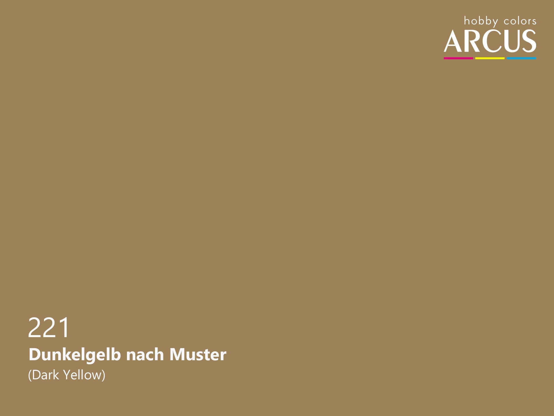 Arcus 221 Dark Yellow color sample