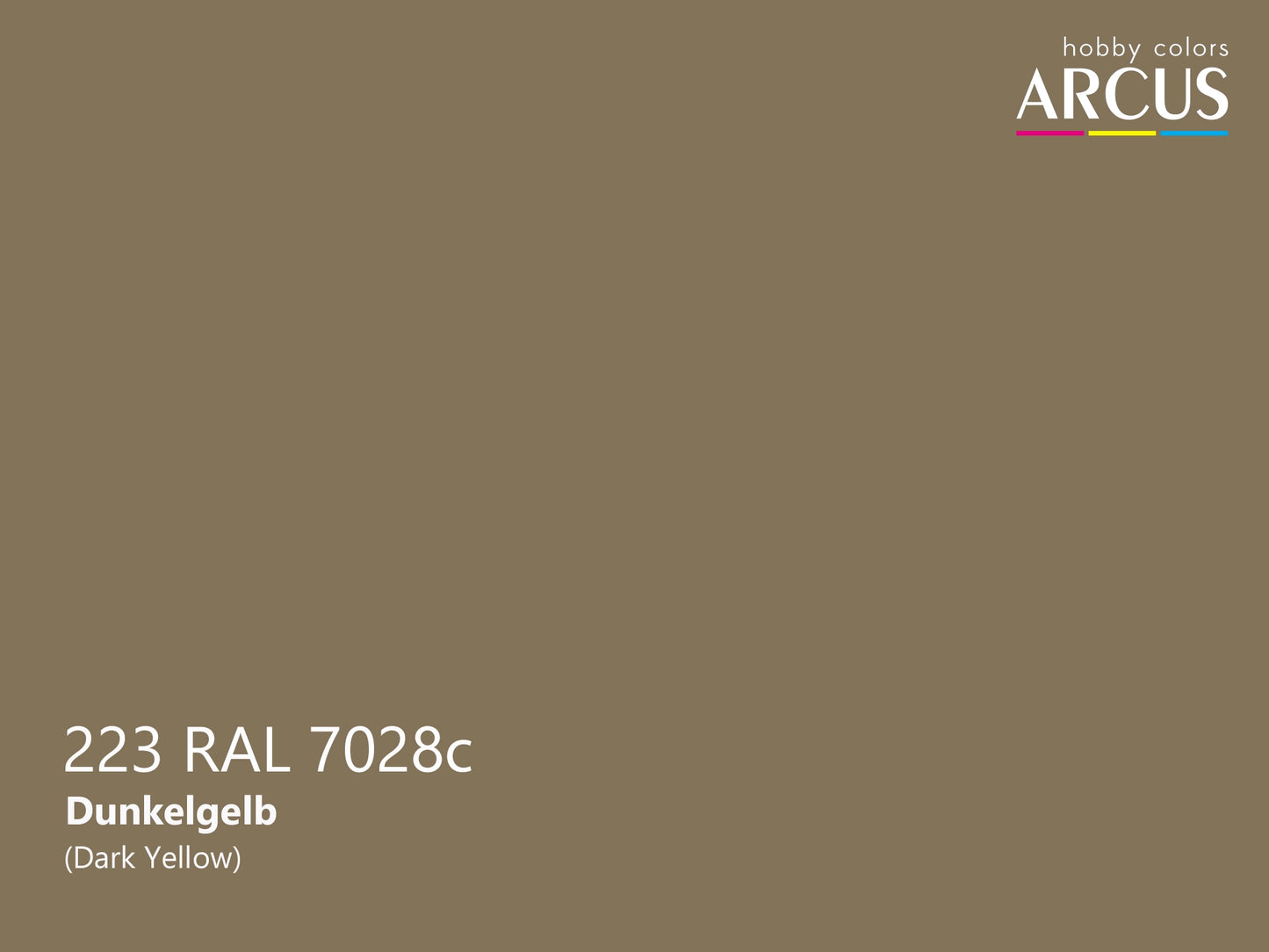 Arcus 223 Dark Yellow color sample