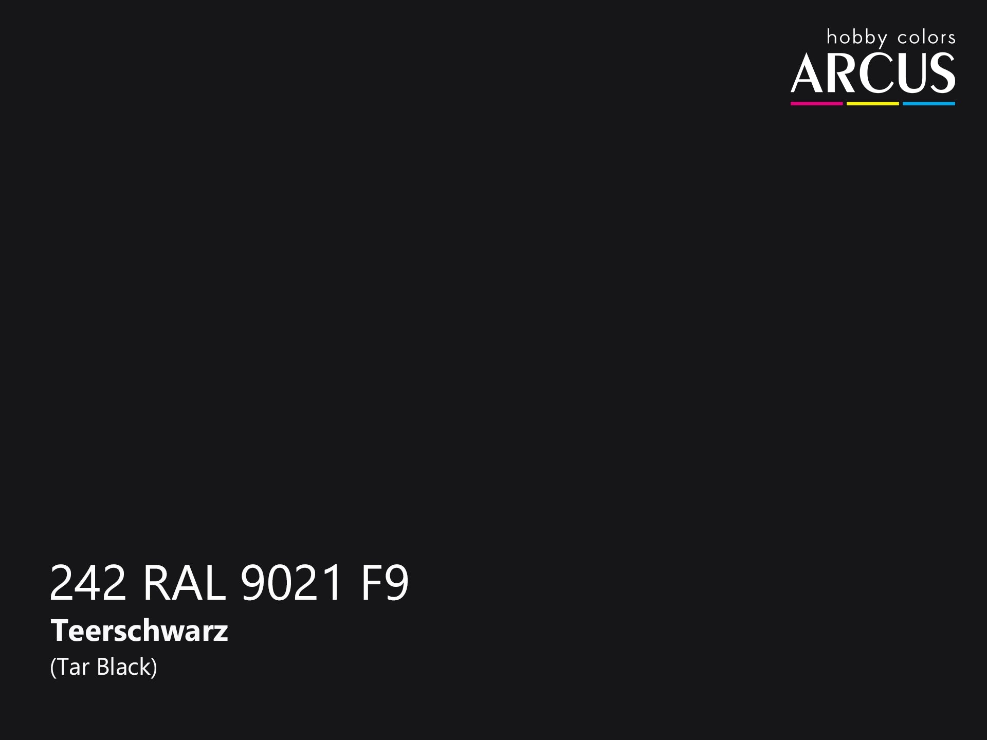 Arcus 242 Tar Black color sample