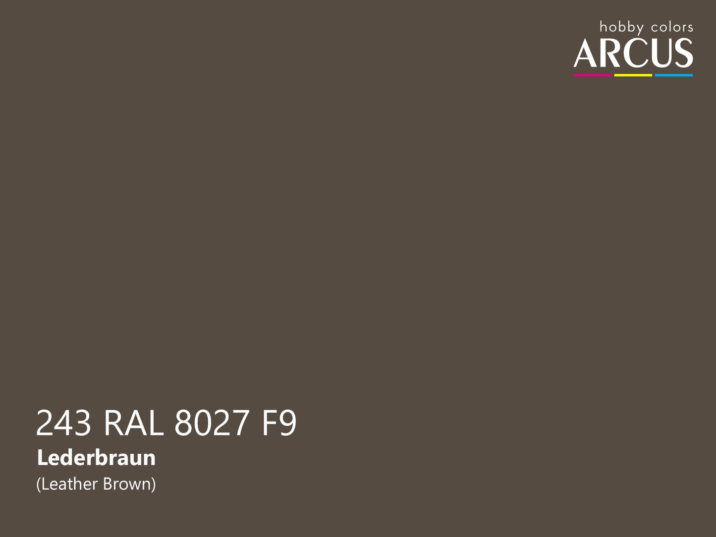 Arcus 243 Leather Brown color sample