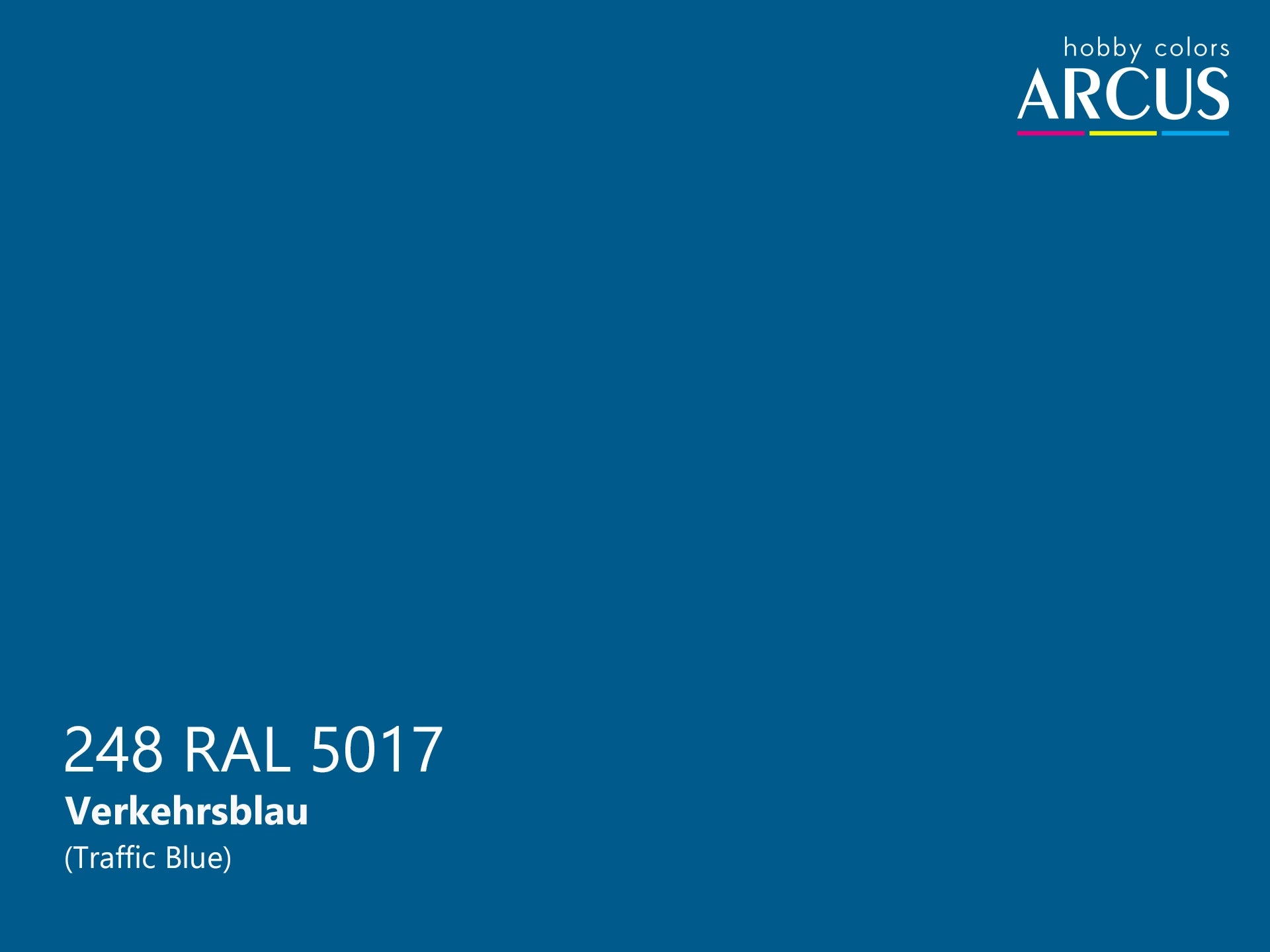 Arcus 248 Traffic Blue color sample