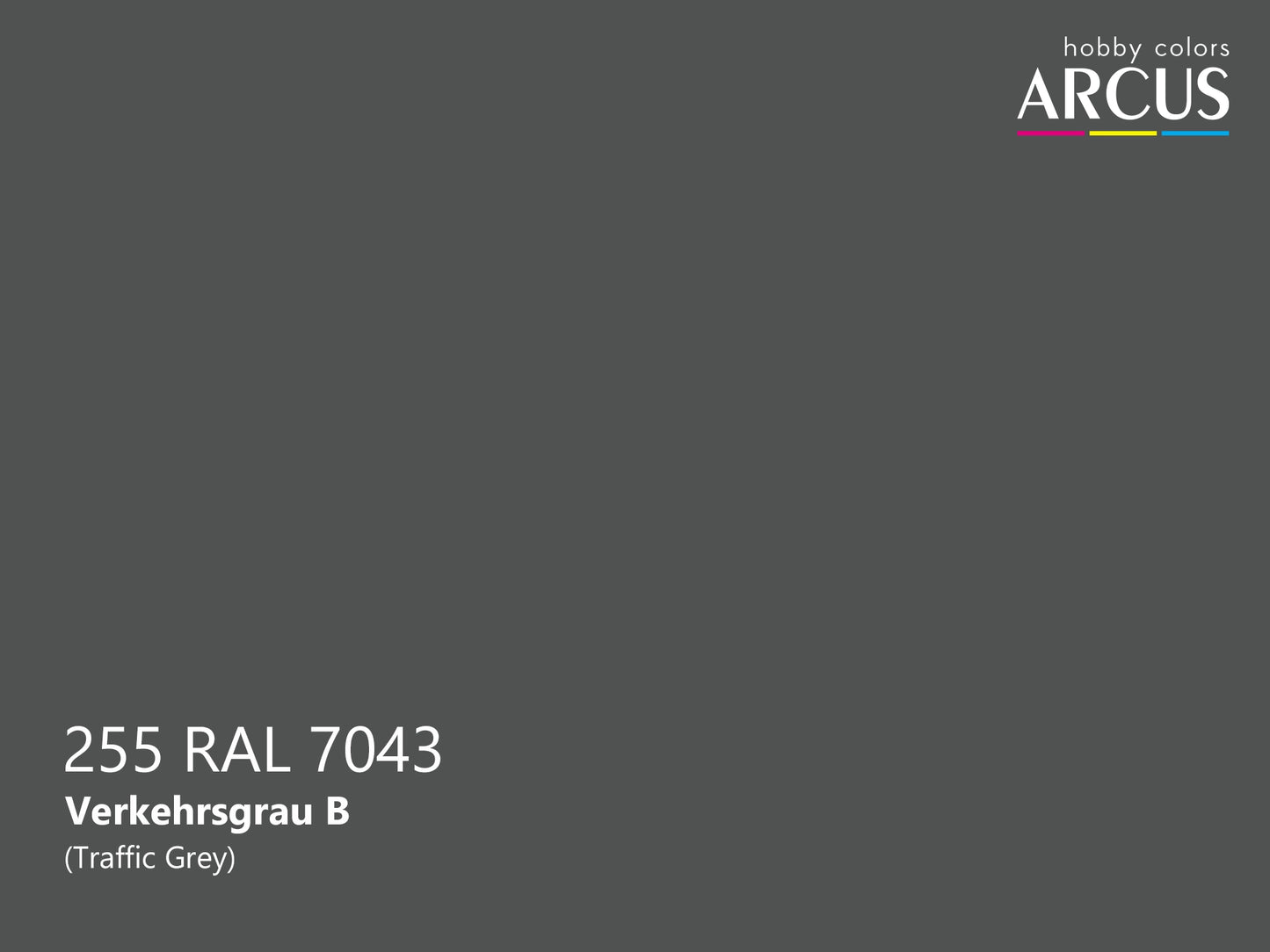 Arcus 255 Traffic Grey color sample