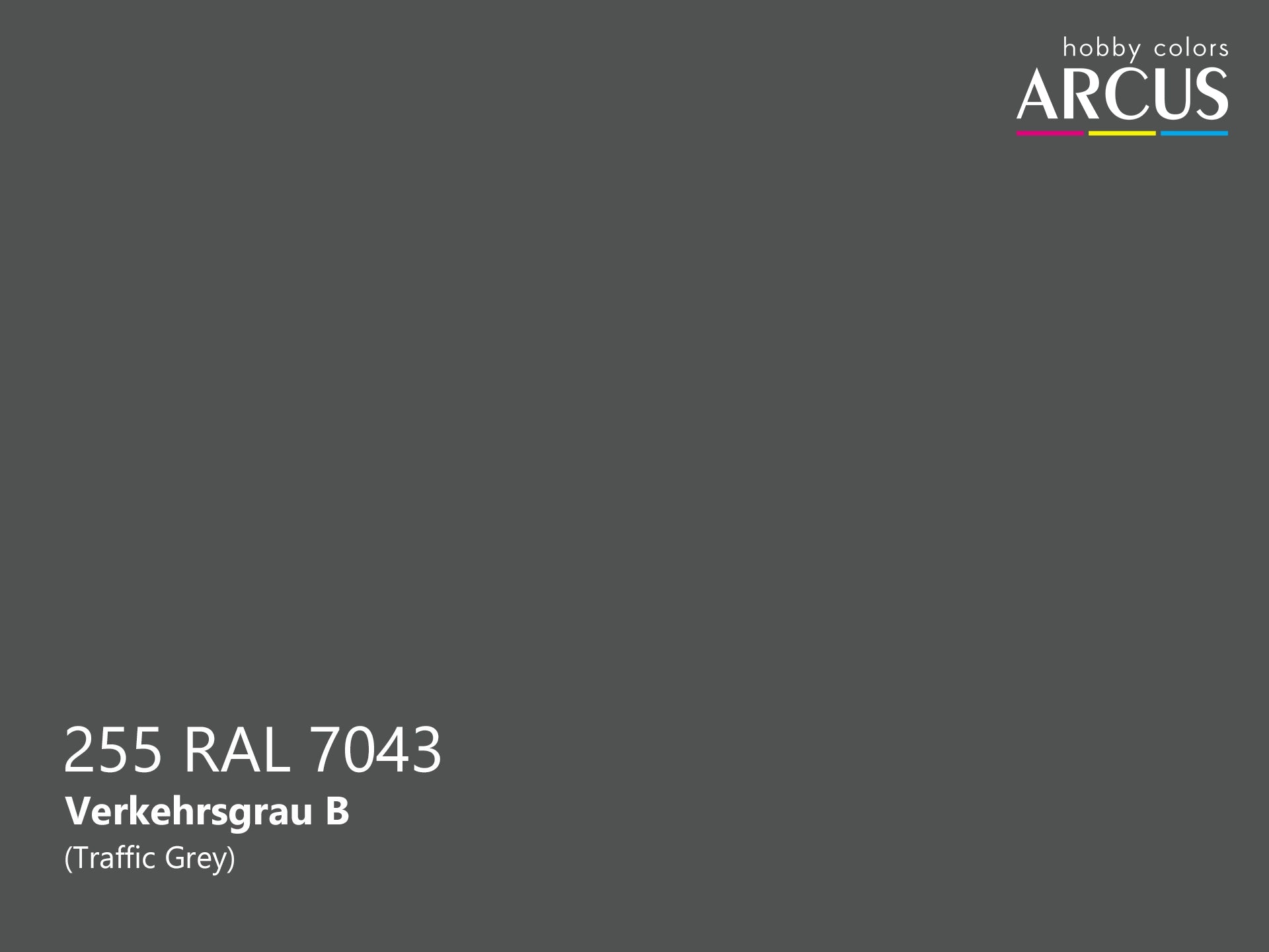 Arcus 255 Traffic Grey color sample