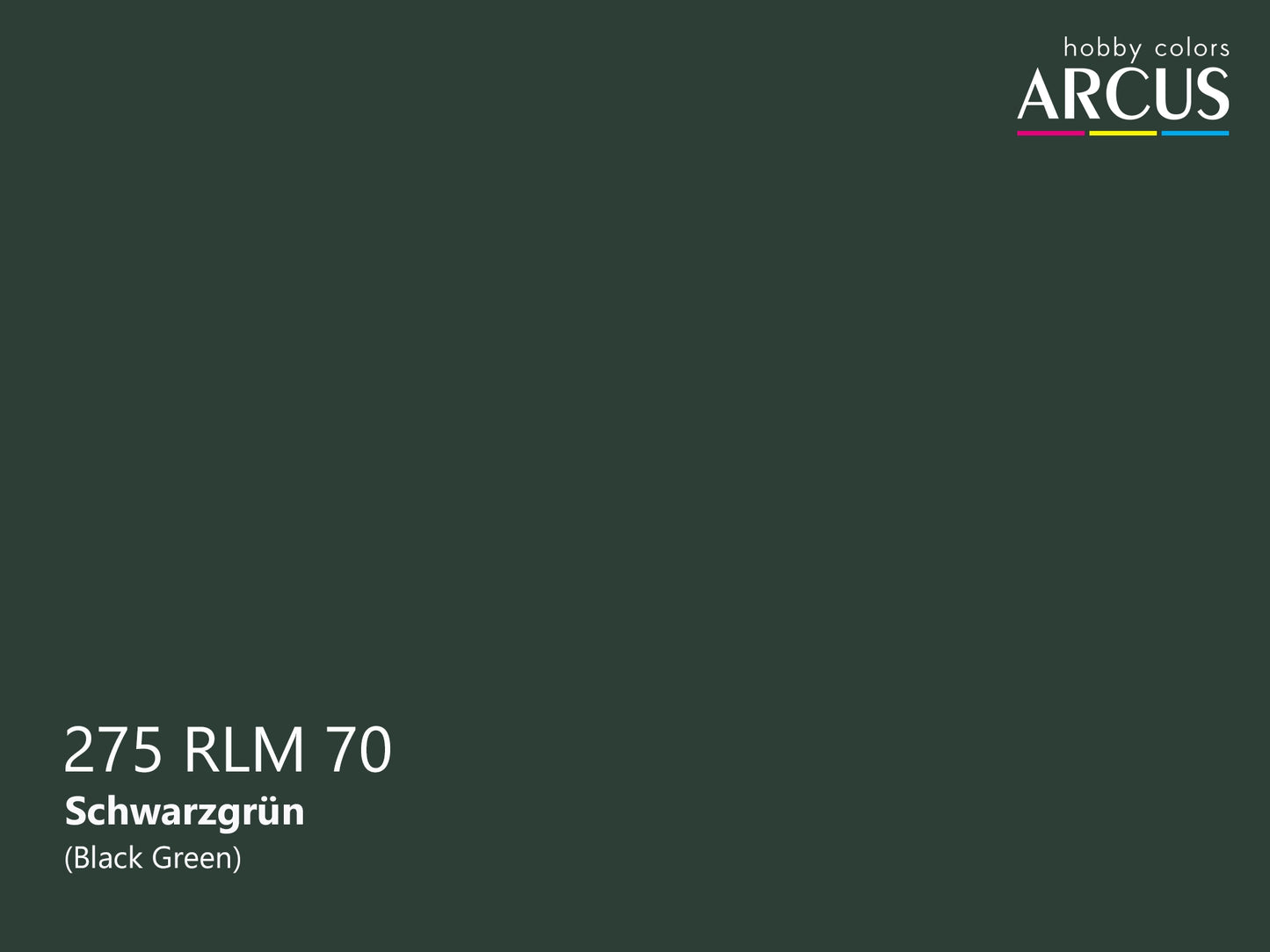 Arcus 275 Black Green color sample