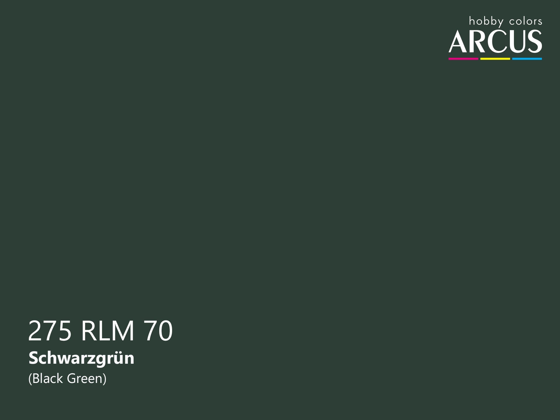 Arcus 275 Black Green color sample