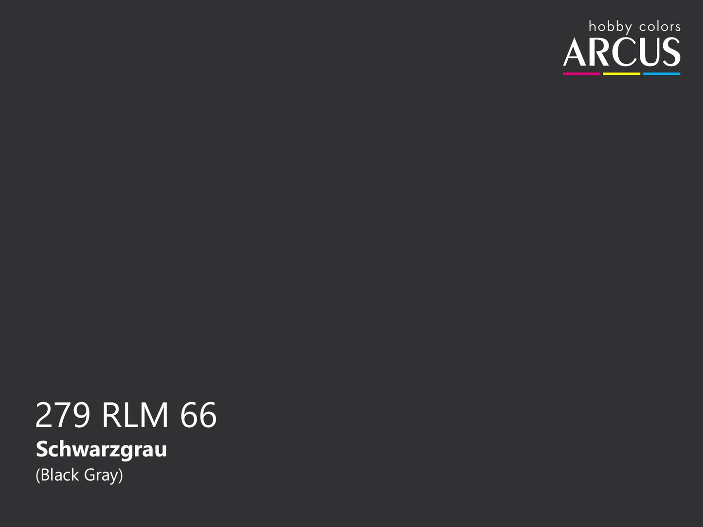Arcus 279 Black Gray color sample