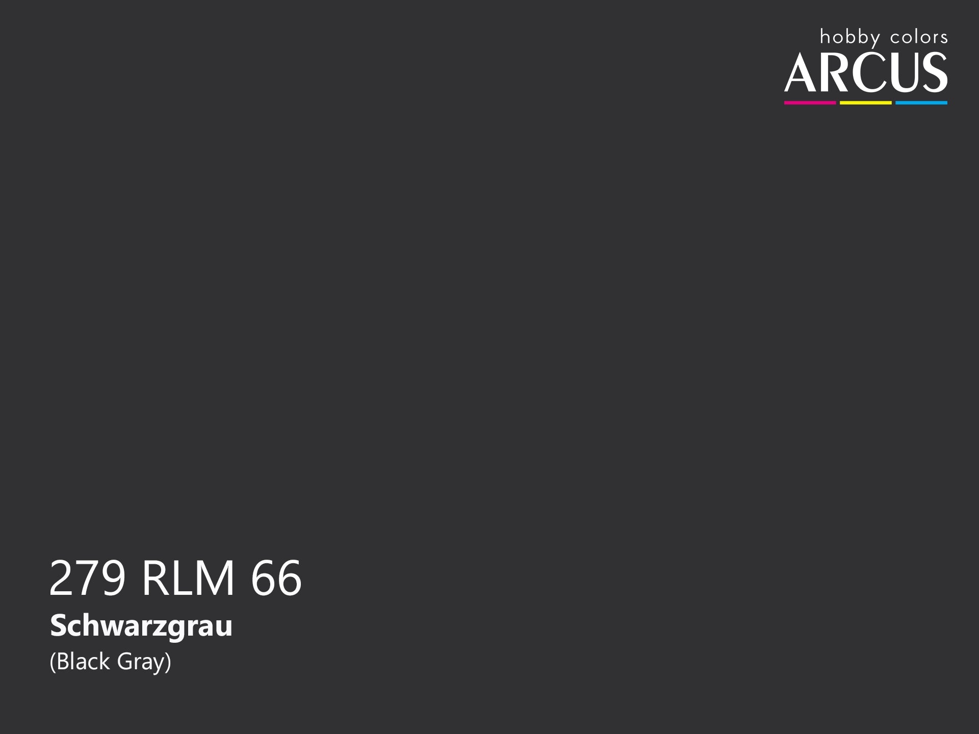 Arcus 279 Black Gray color sample