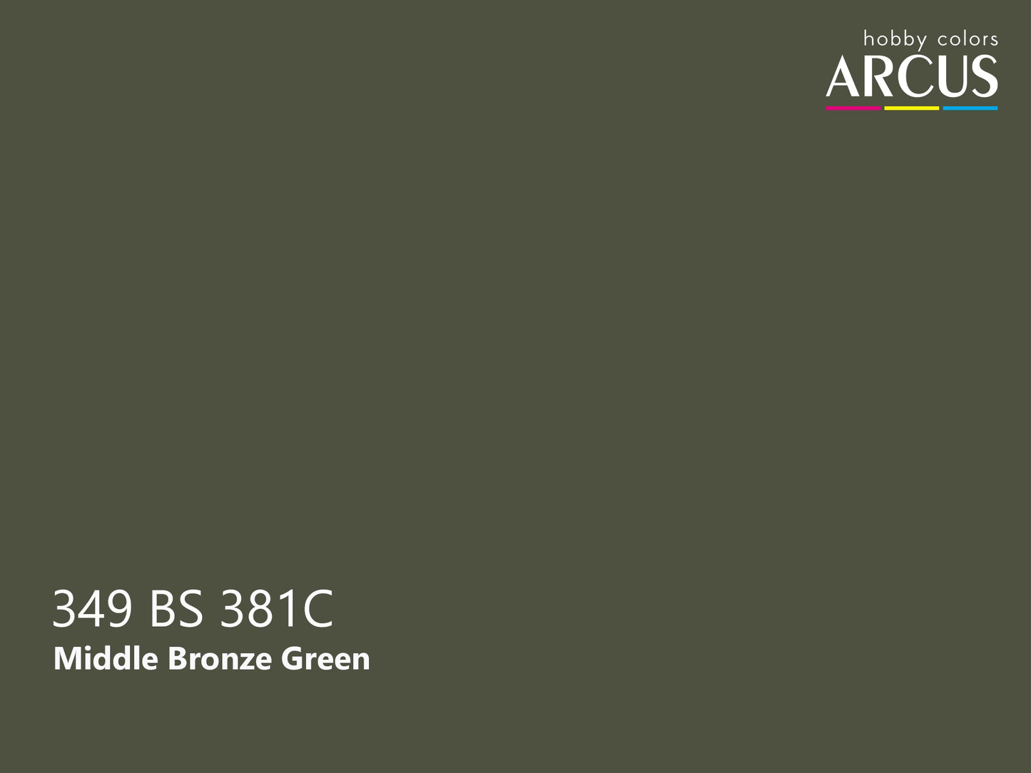 Arcus 349 Middle Bronze Green color sample