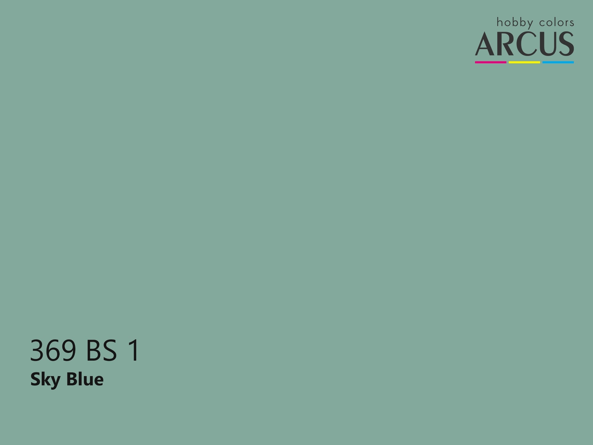 Arcus 369 Sky Blue color sample 