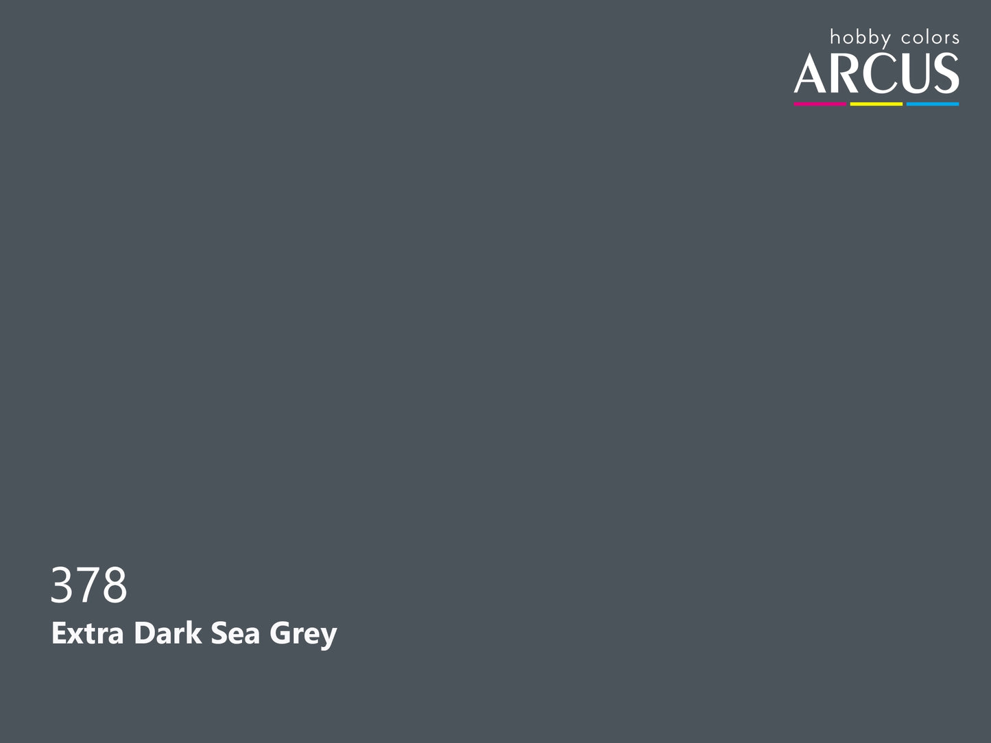 Arcus 378 Extra Dark Sea Grey color sample