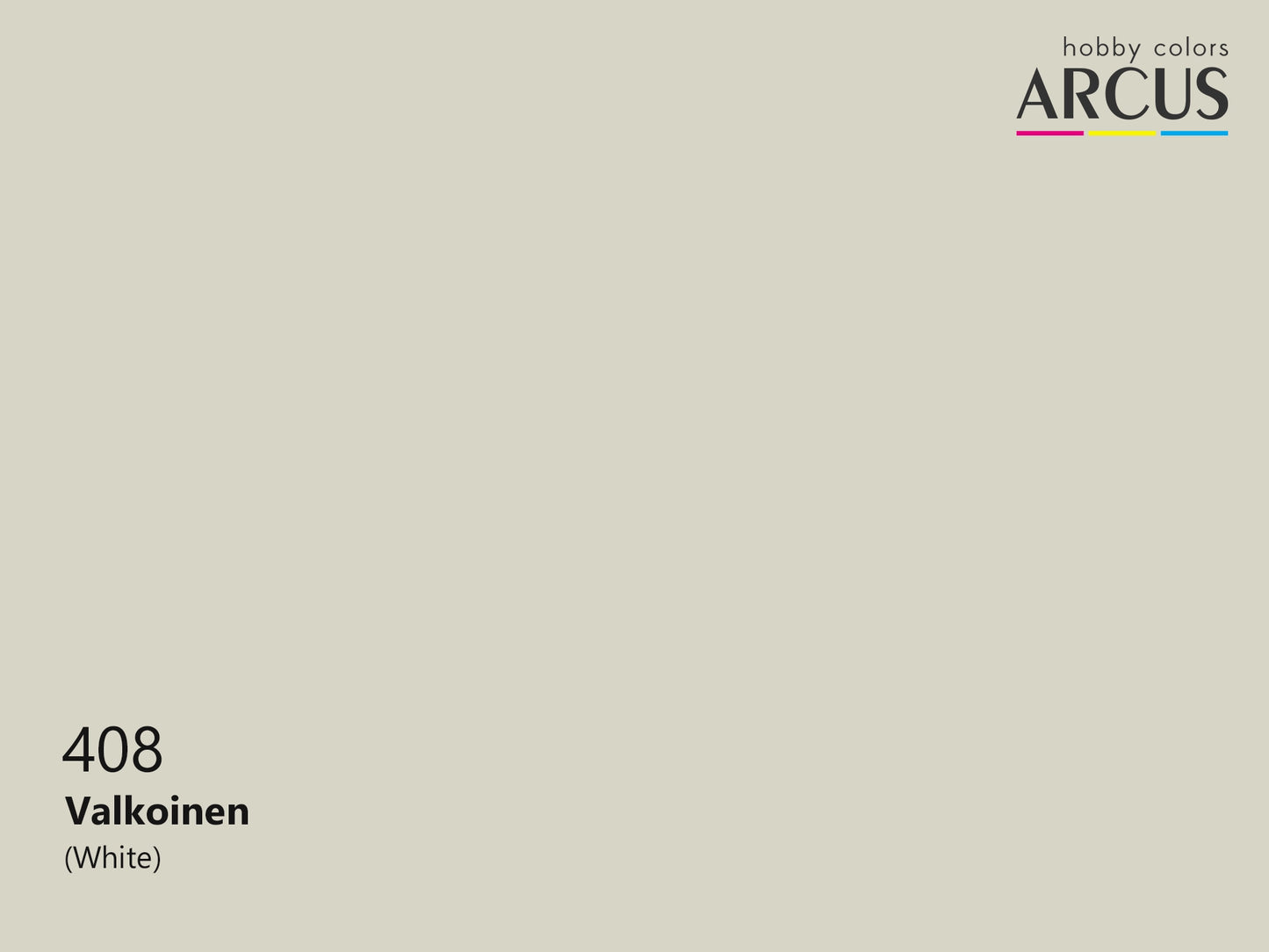 Arcus 408 White color sample