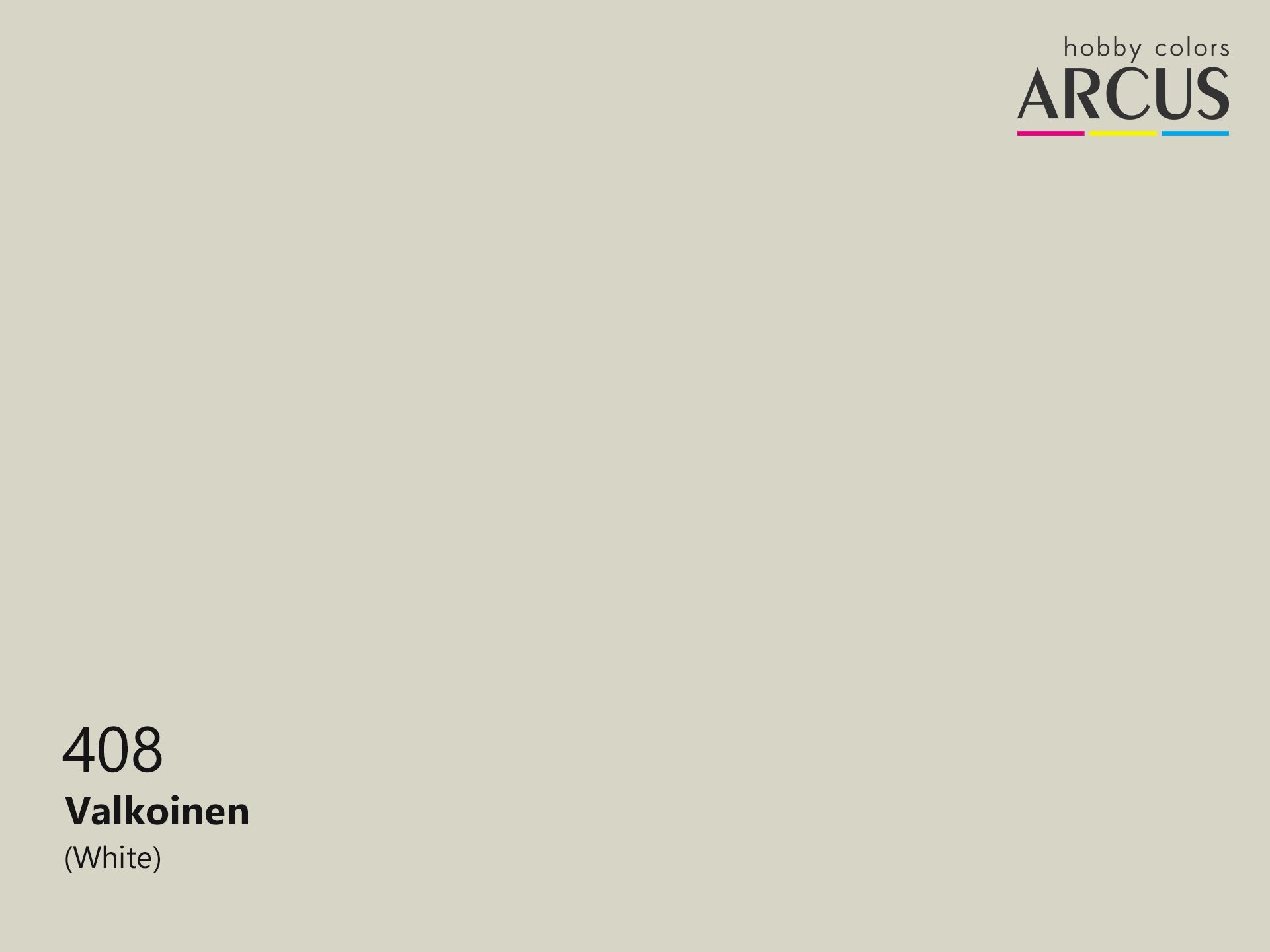 Arcus 408 White color sample