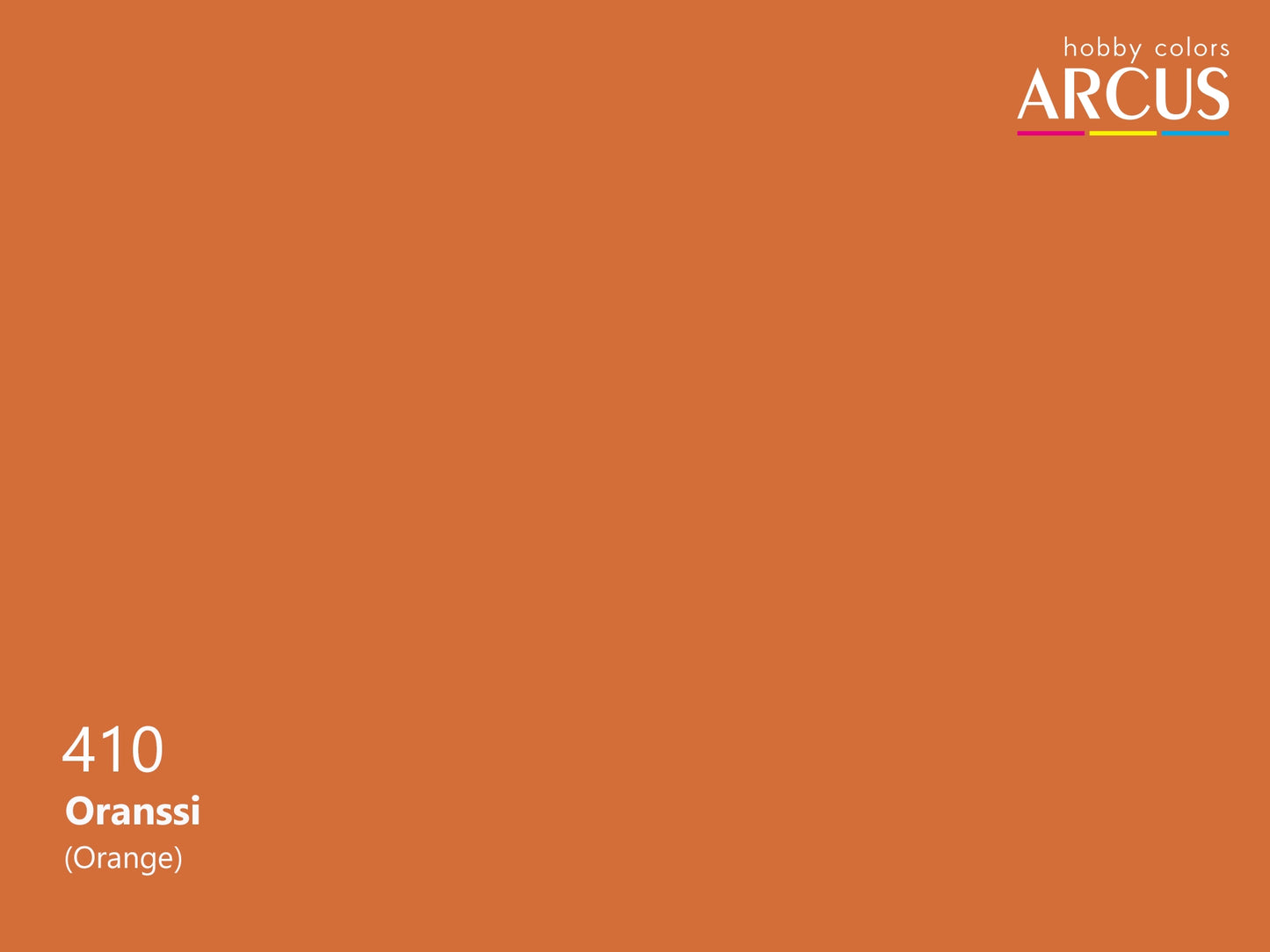 Arcus 410 Orange color sample