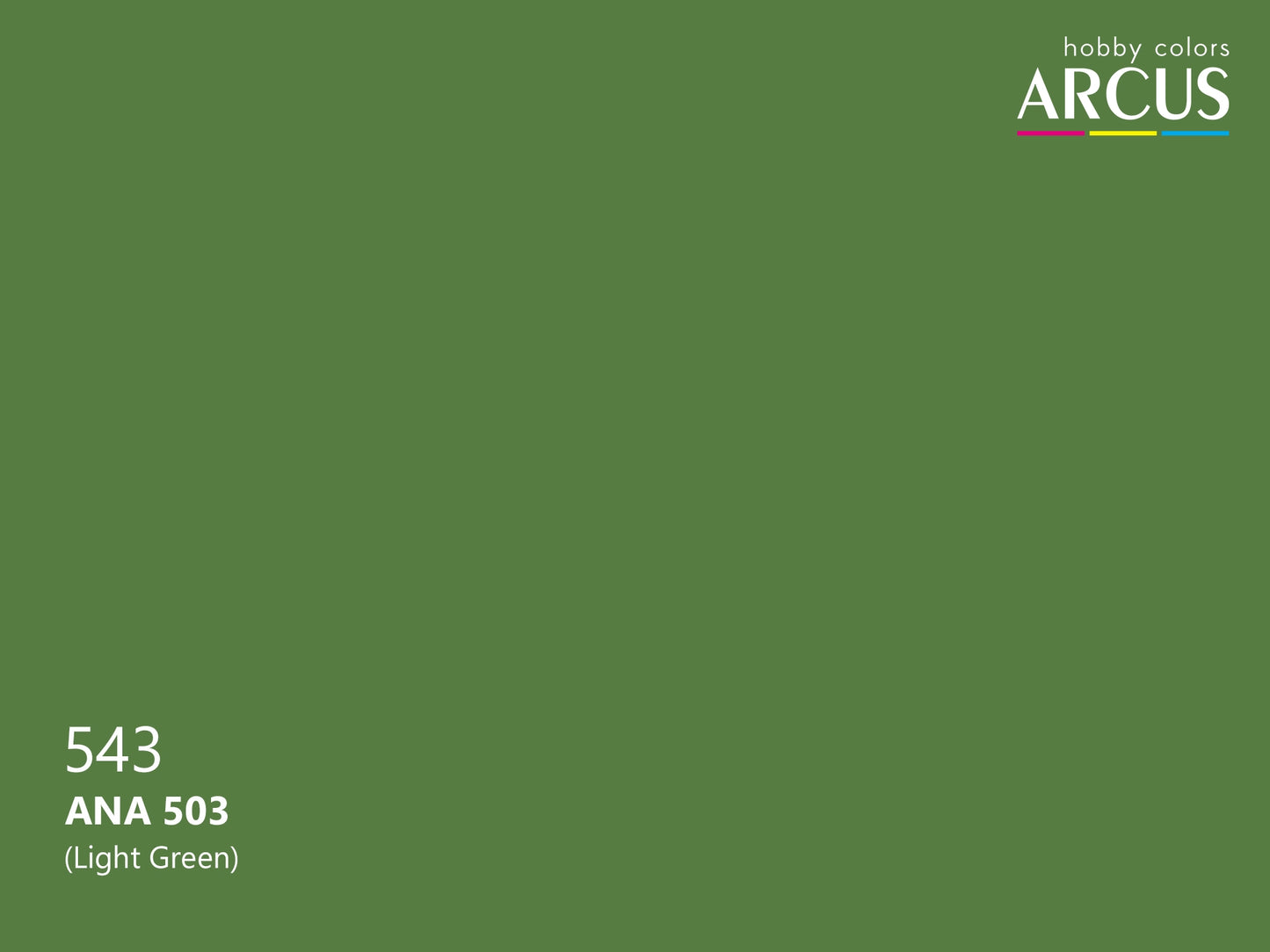 Arcus 543 Light Green color sample