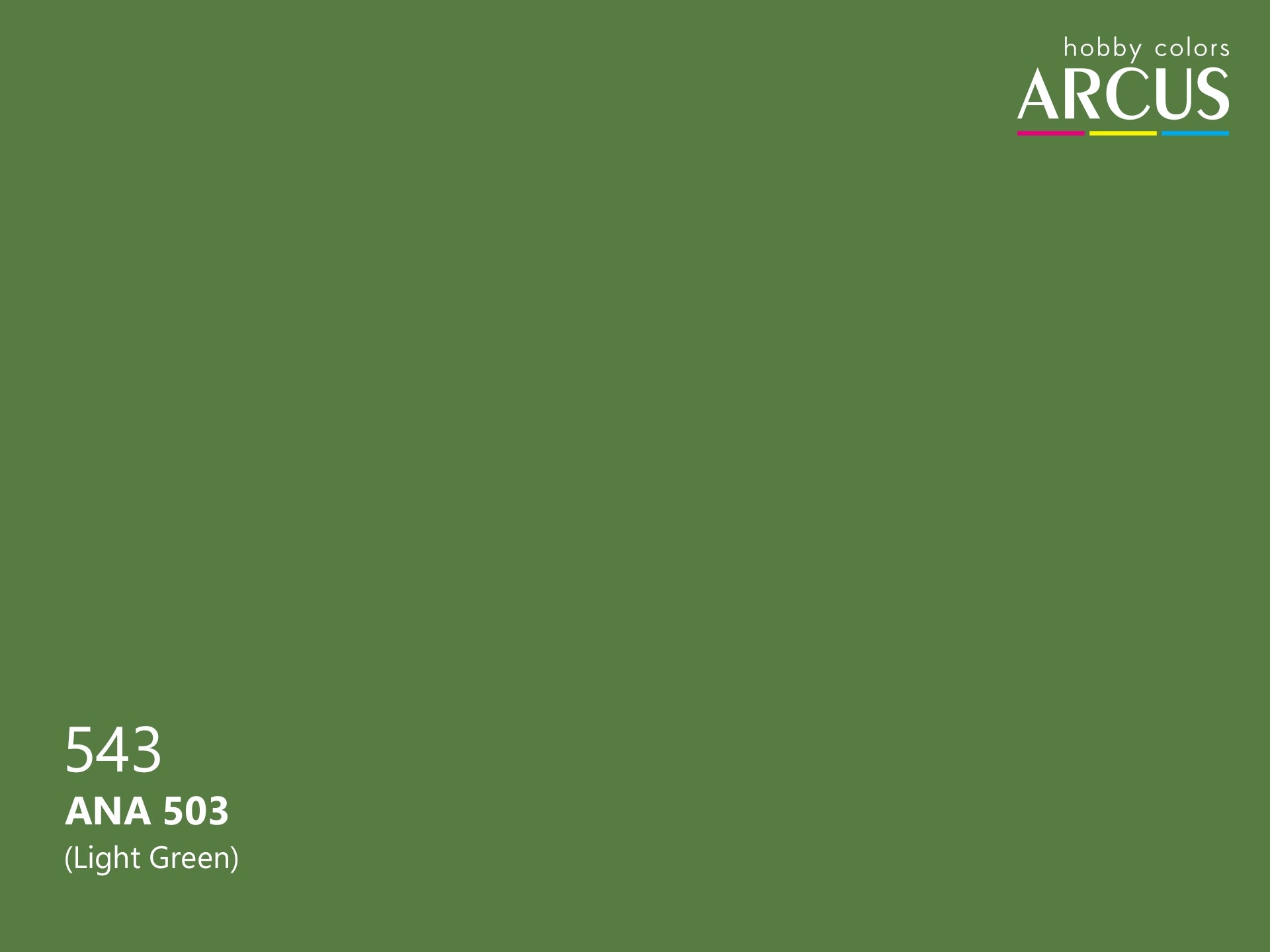 Arcus 543 Light Green color sample
