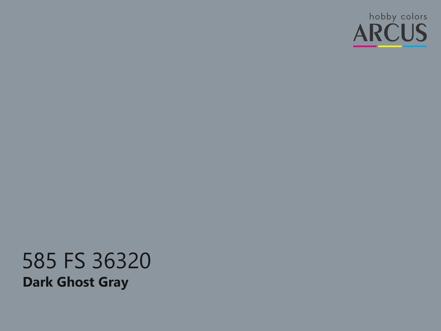 Arcus 585 Dark Ghost Gray color sample