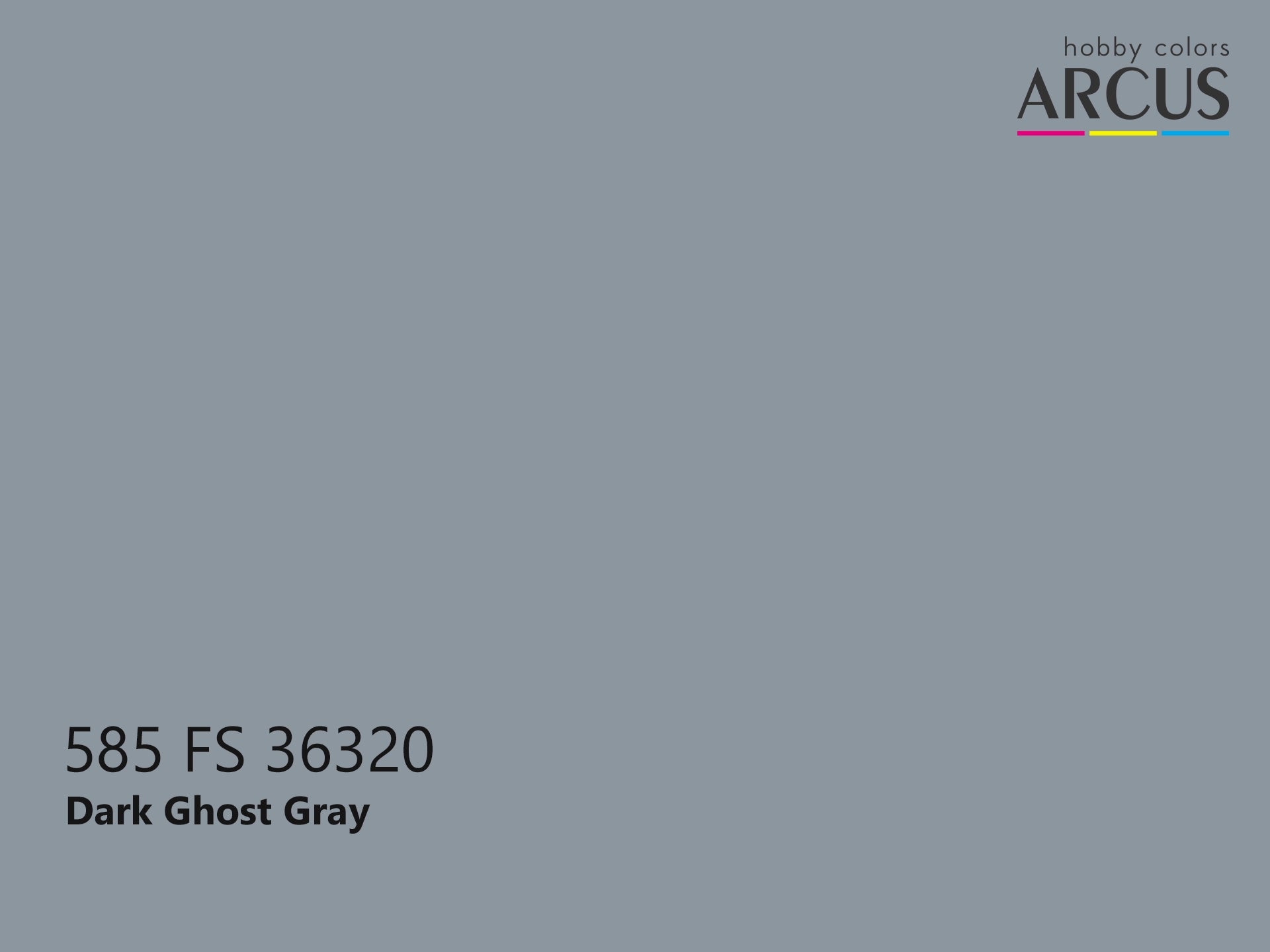 Arcus 585 Dark Ghost Gray color sample