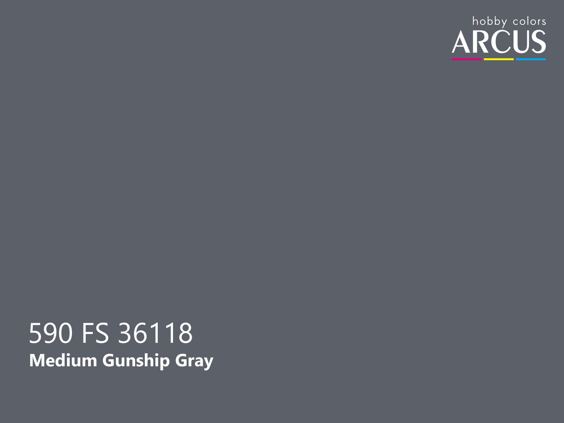Arcus 590 Medium Gunship Gray color sample